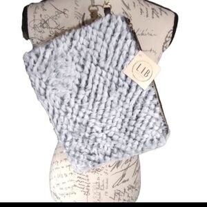 LIB Faux Fur Clutch Wristlet NWT
